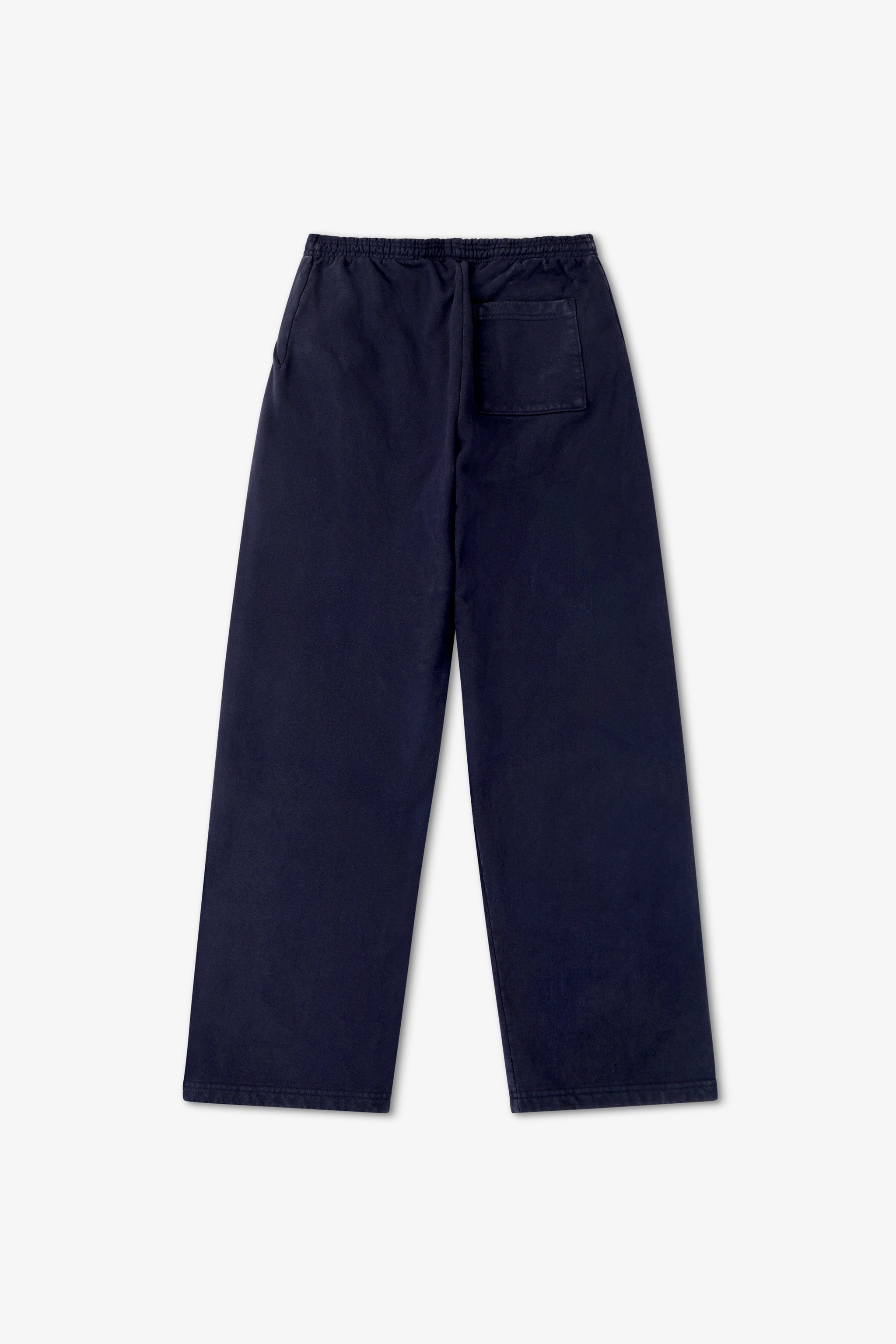 Navy blue pants on a white background