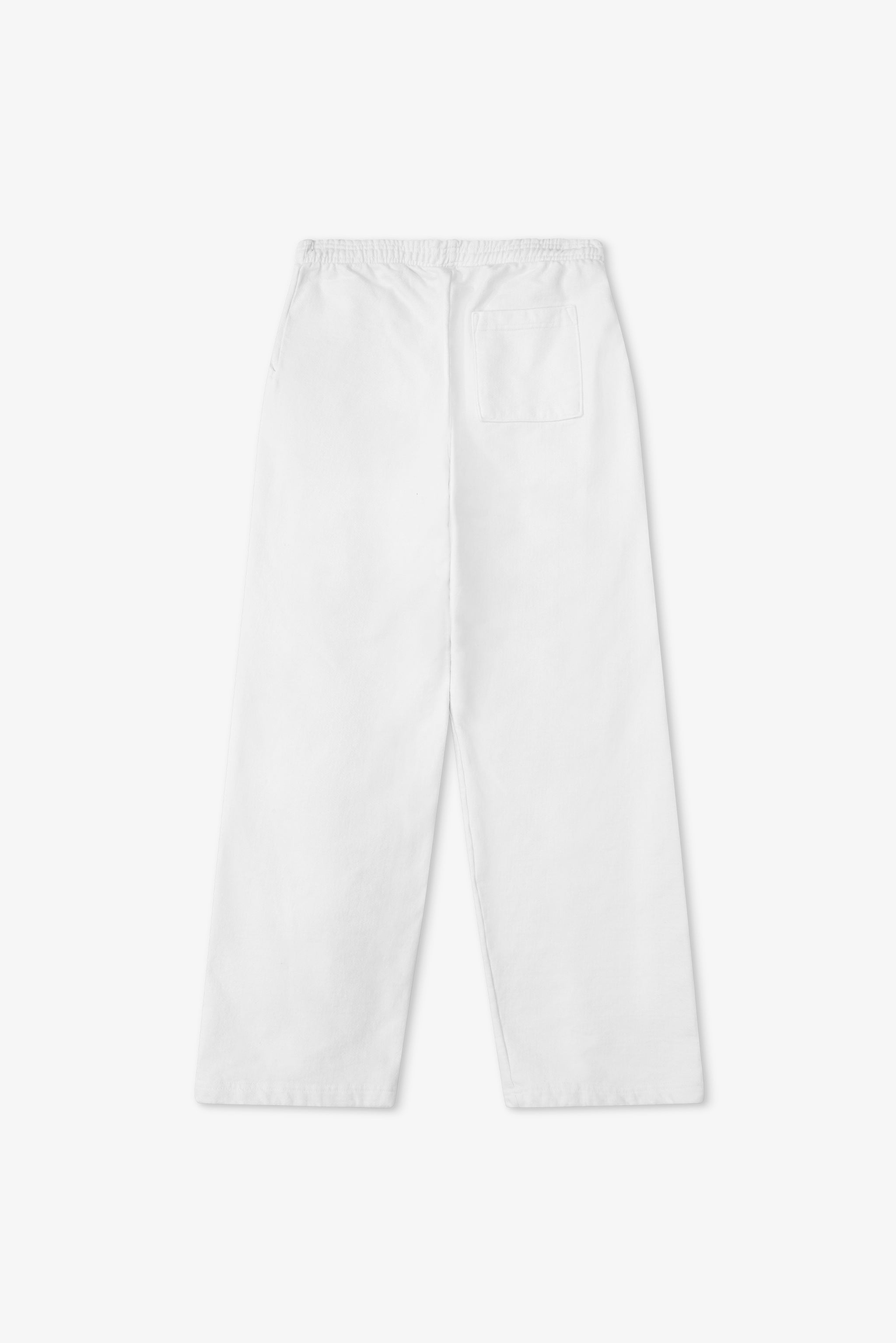 White pants on a white background