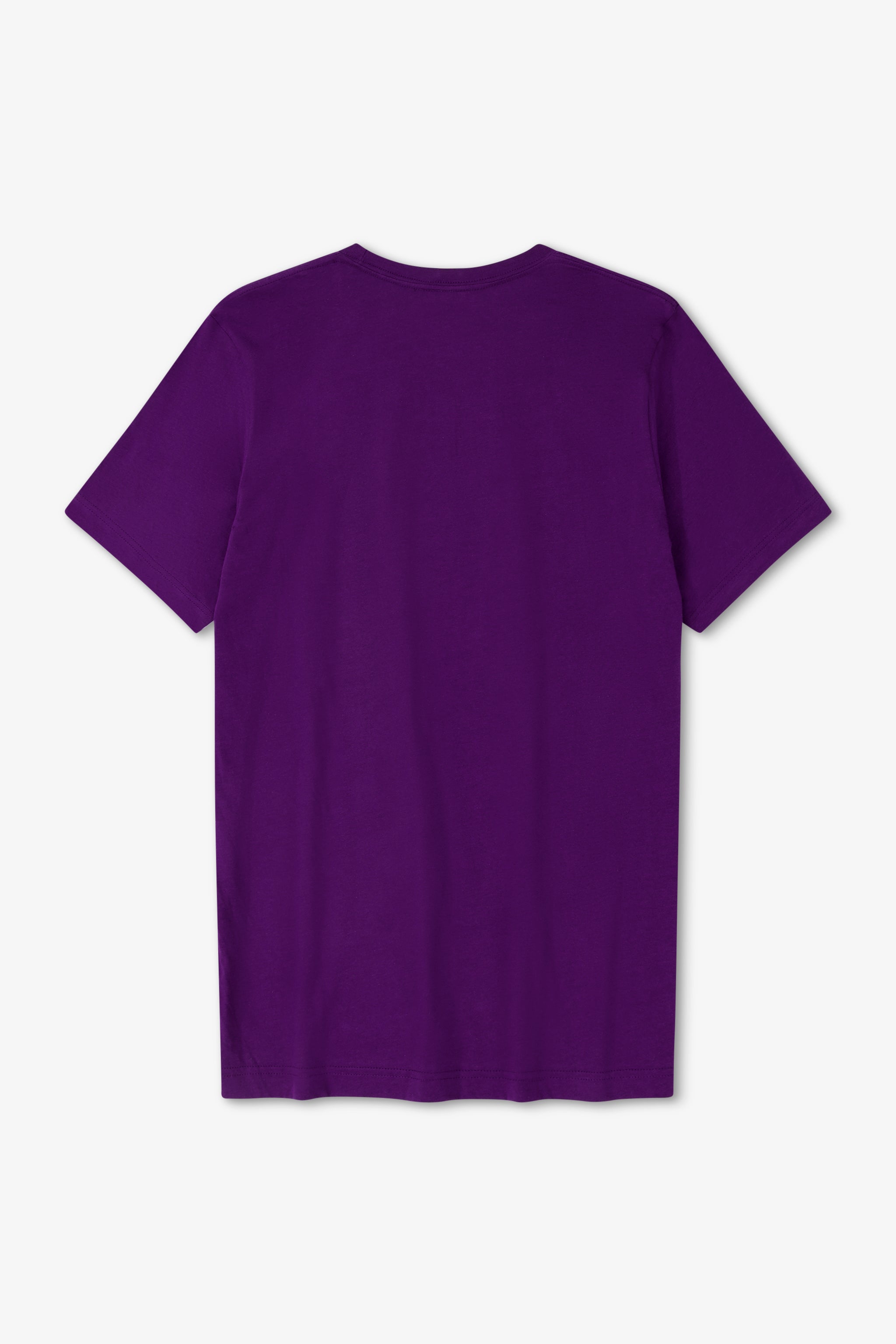 Purple t-shirt on a white background