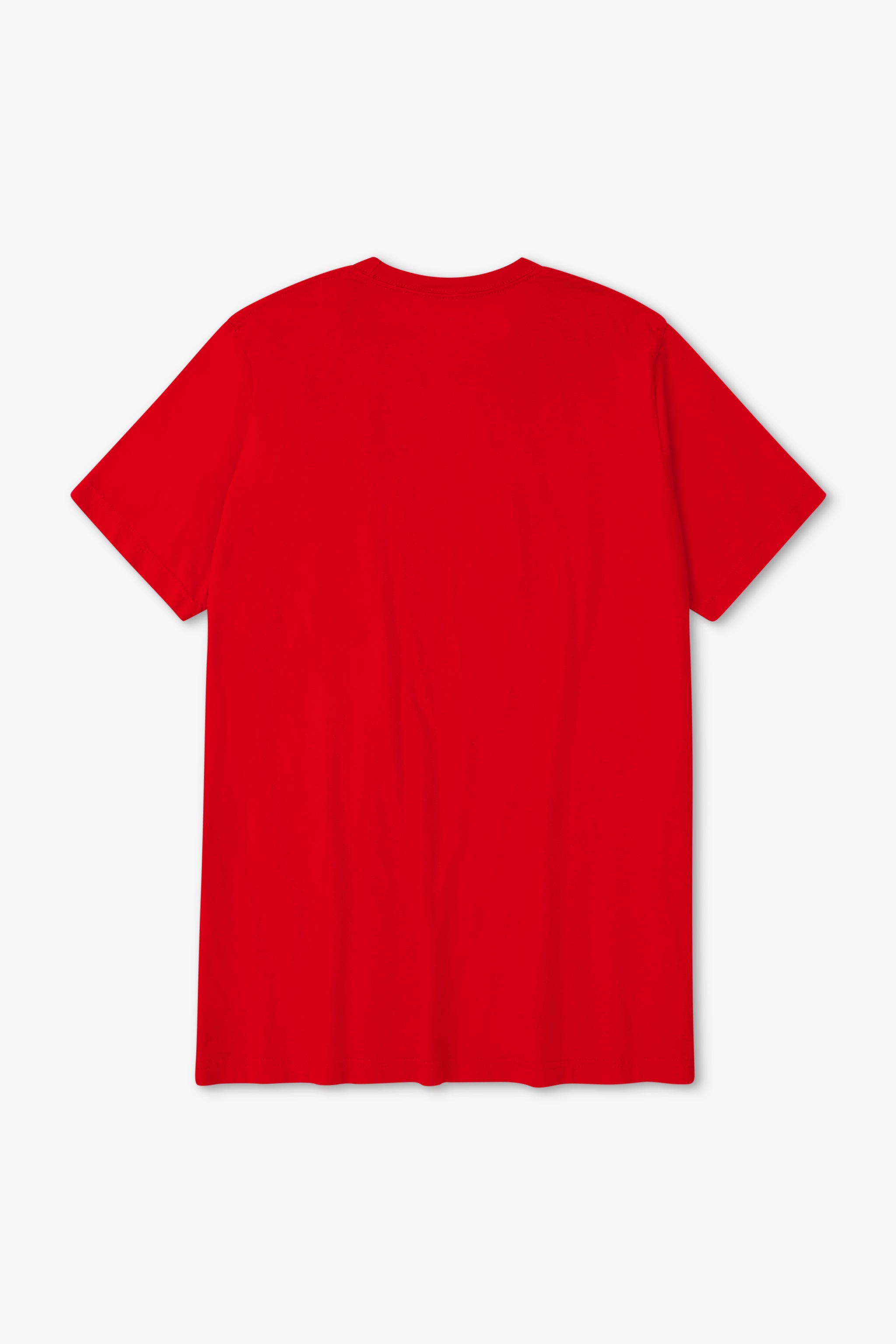 Red t-shirt on a white background