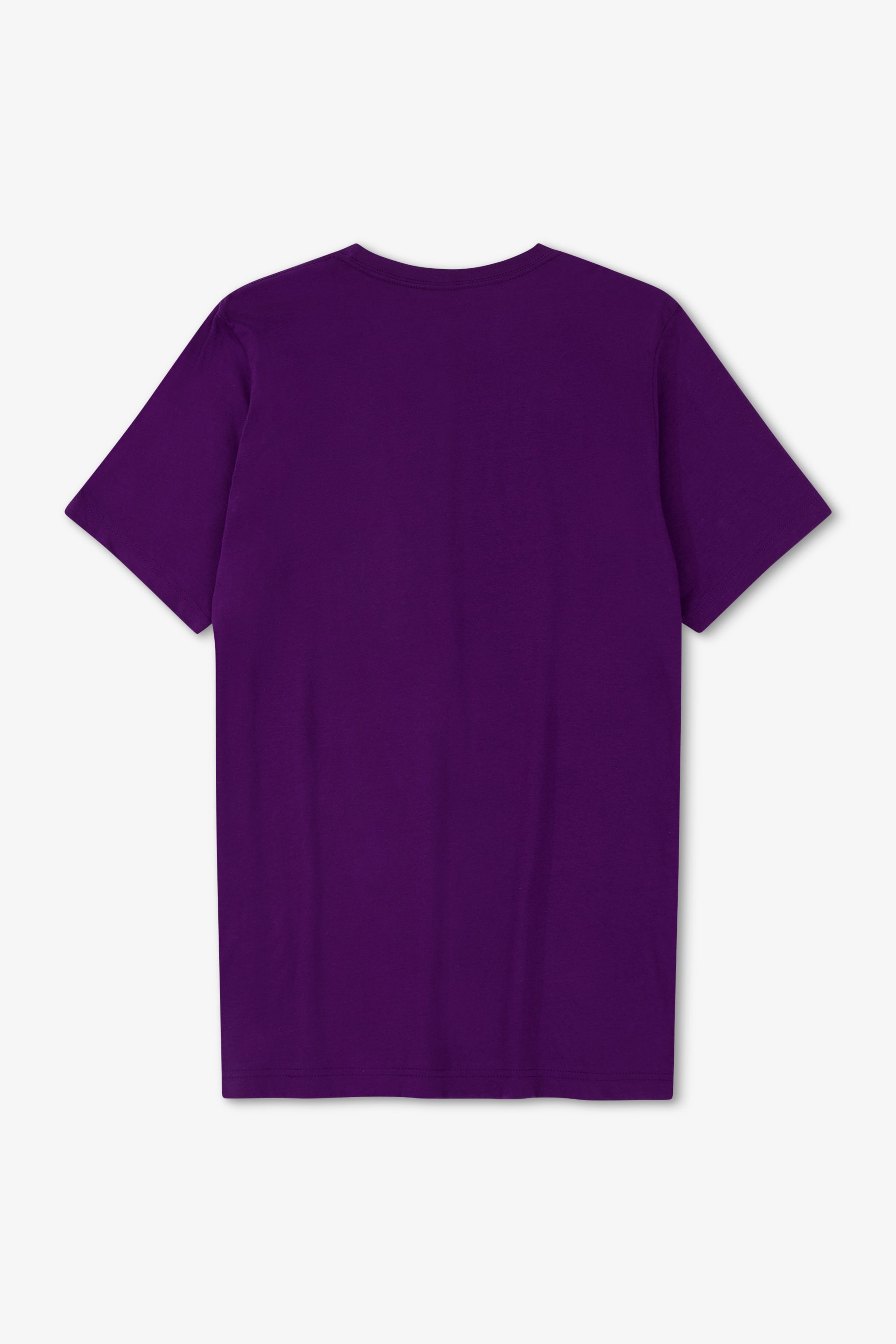 Purple t-shirt on a white background