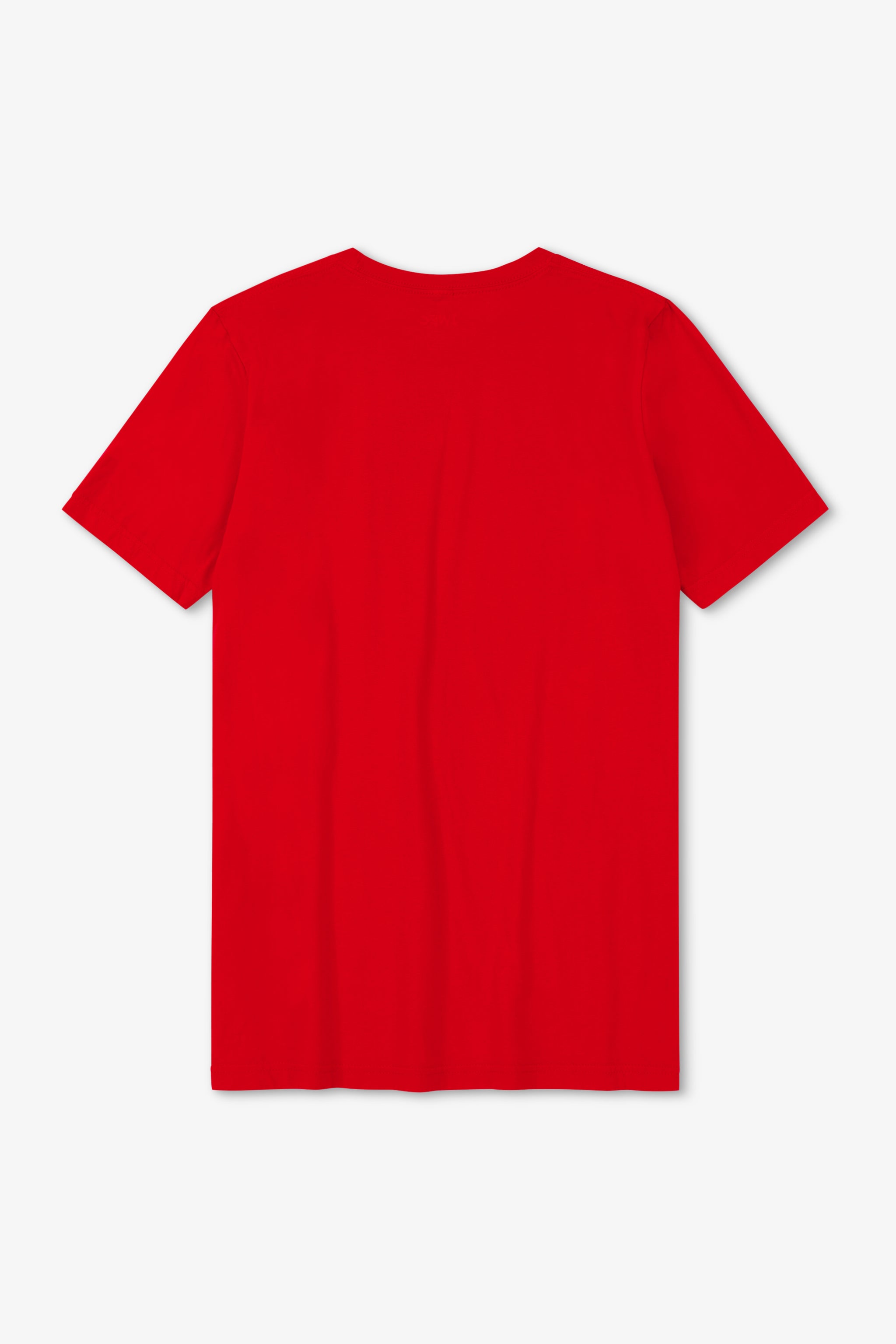 Red t-shirt on a white background