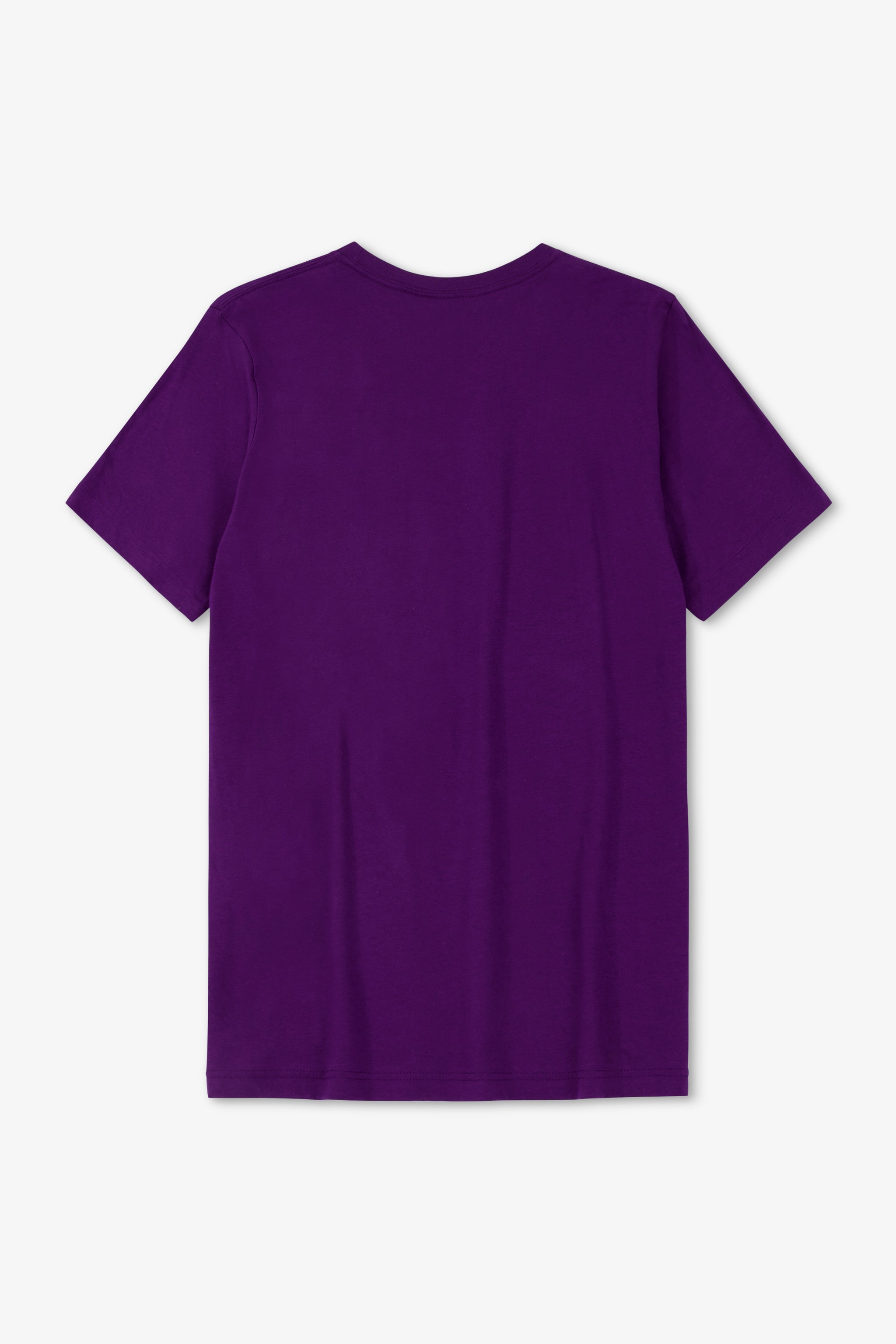 Purple t-shirt on a white background