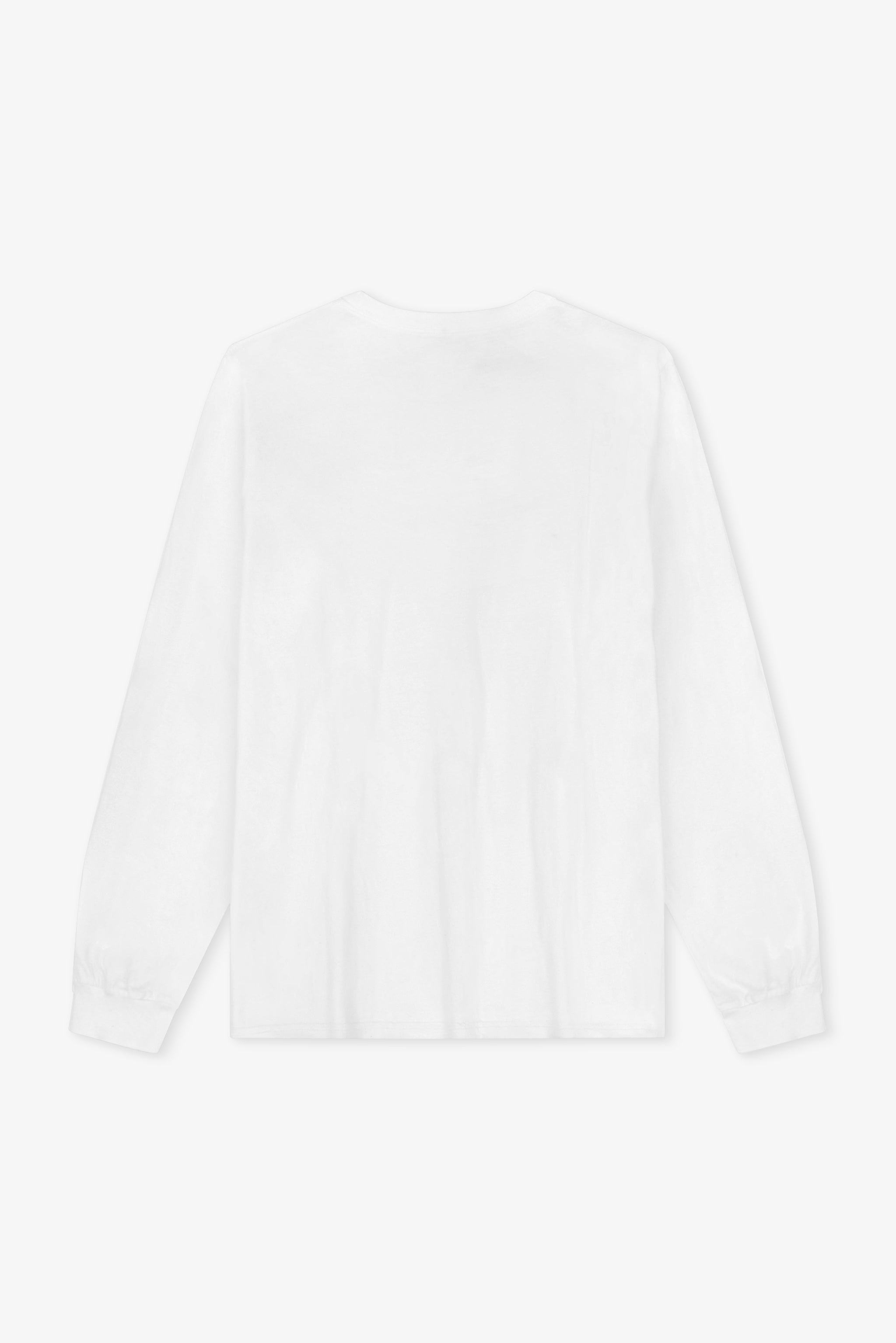 White long-sleeve shirt on a white background