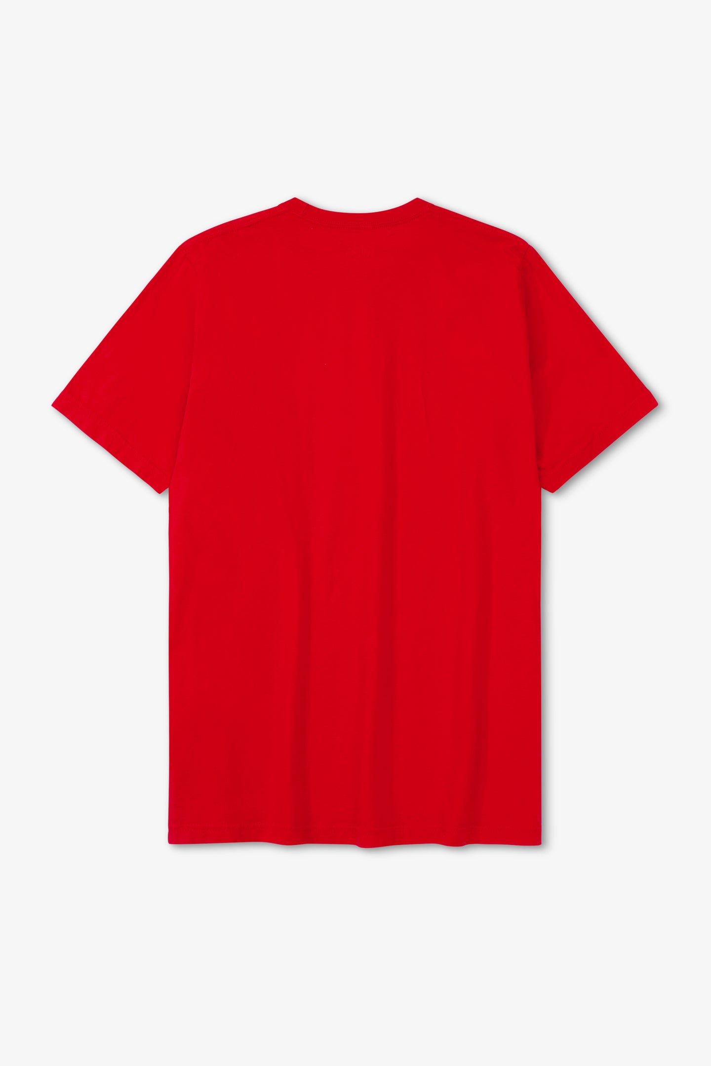 Red t-shirt on a white background