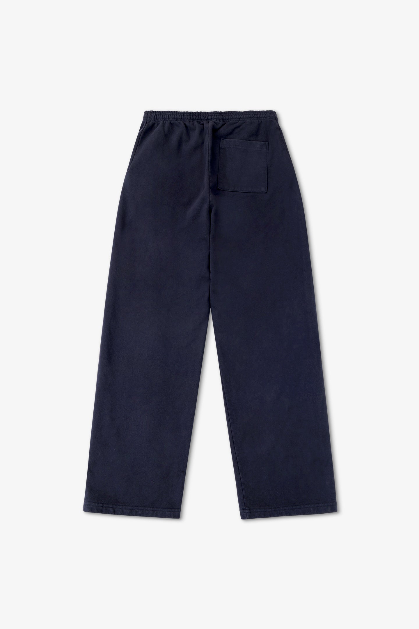 Navy blue pants on a white background