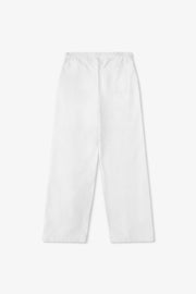 White pants on a white background