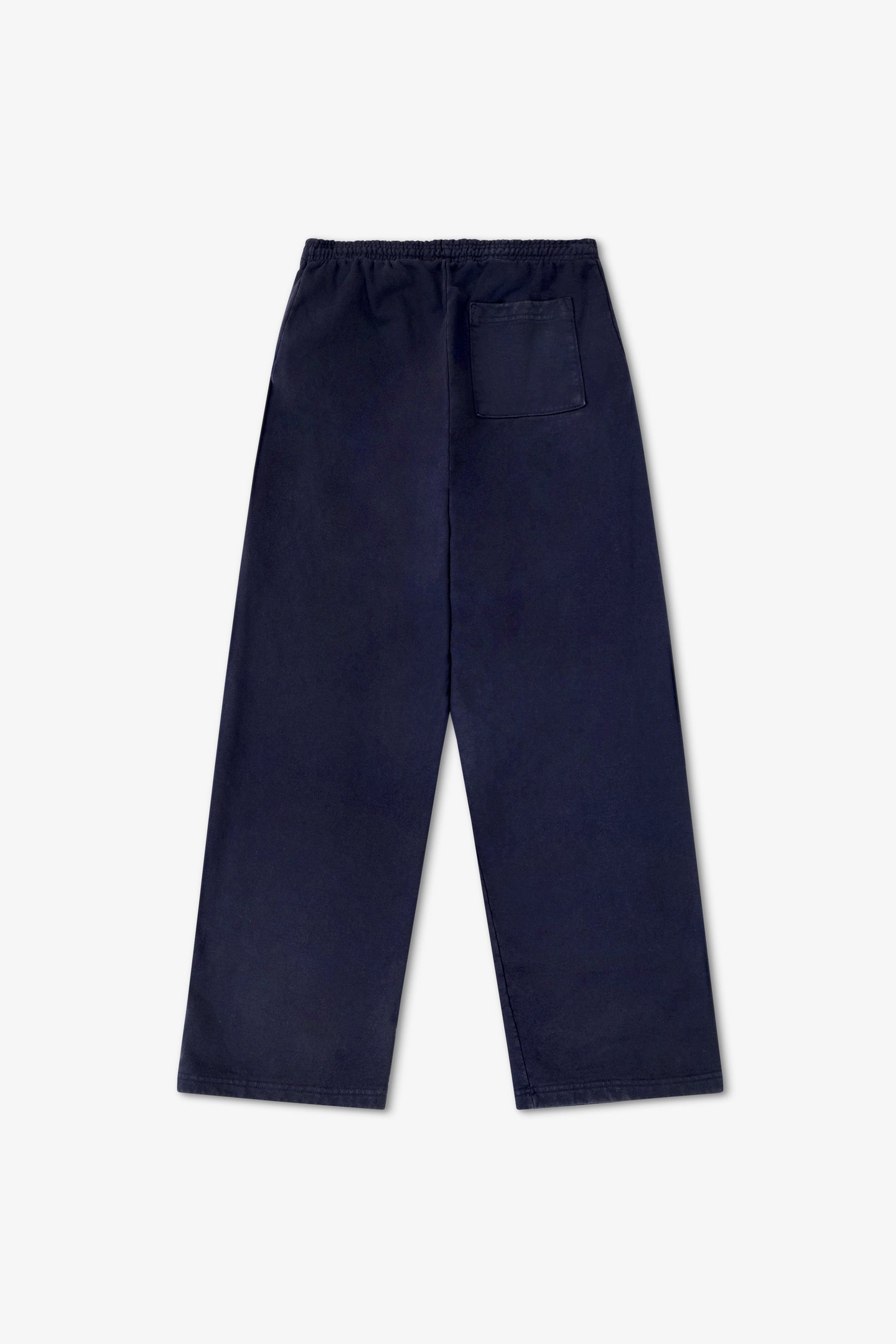 Navy blue pants on a white background