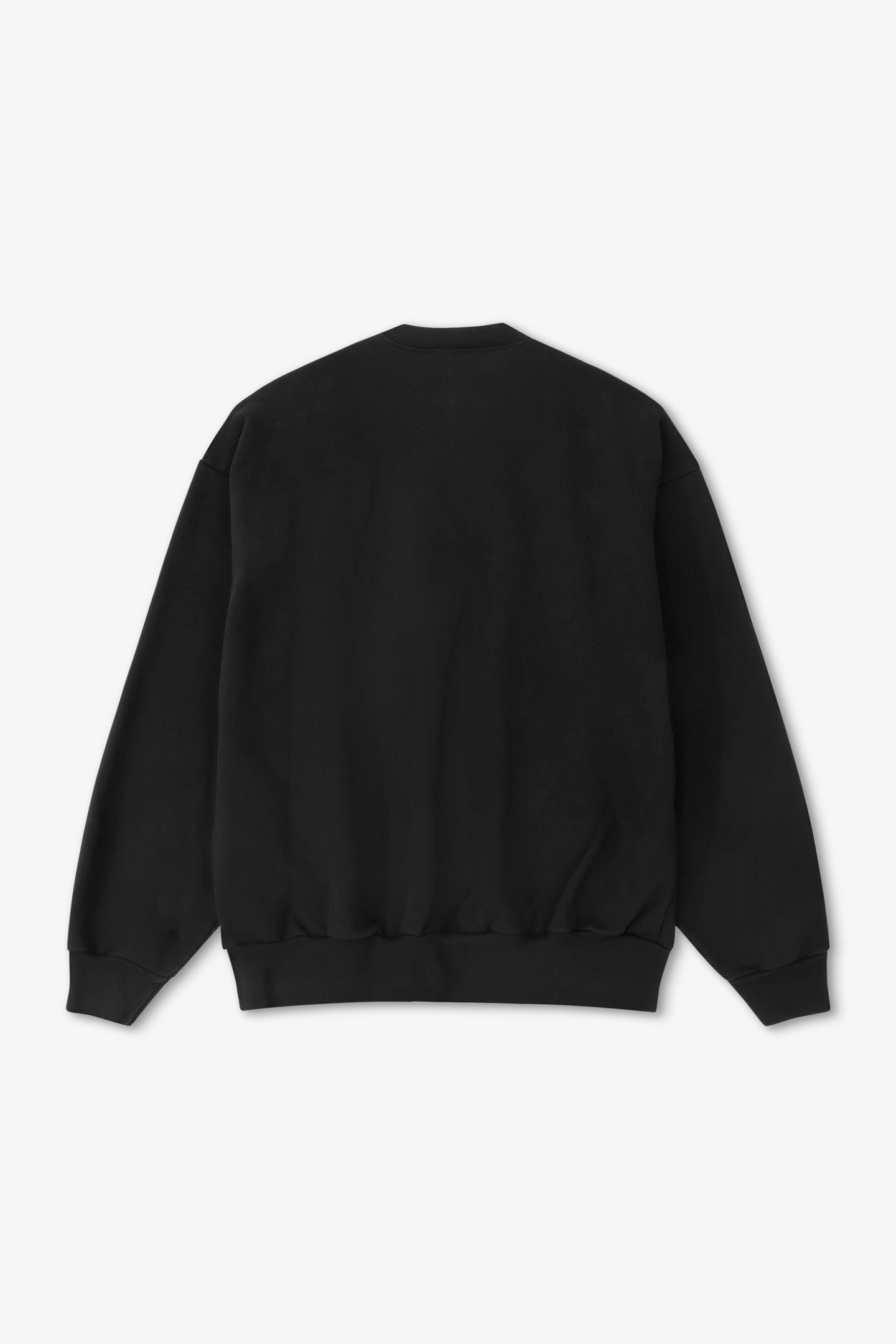 Black sweatshirt on a white background