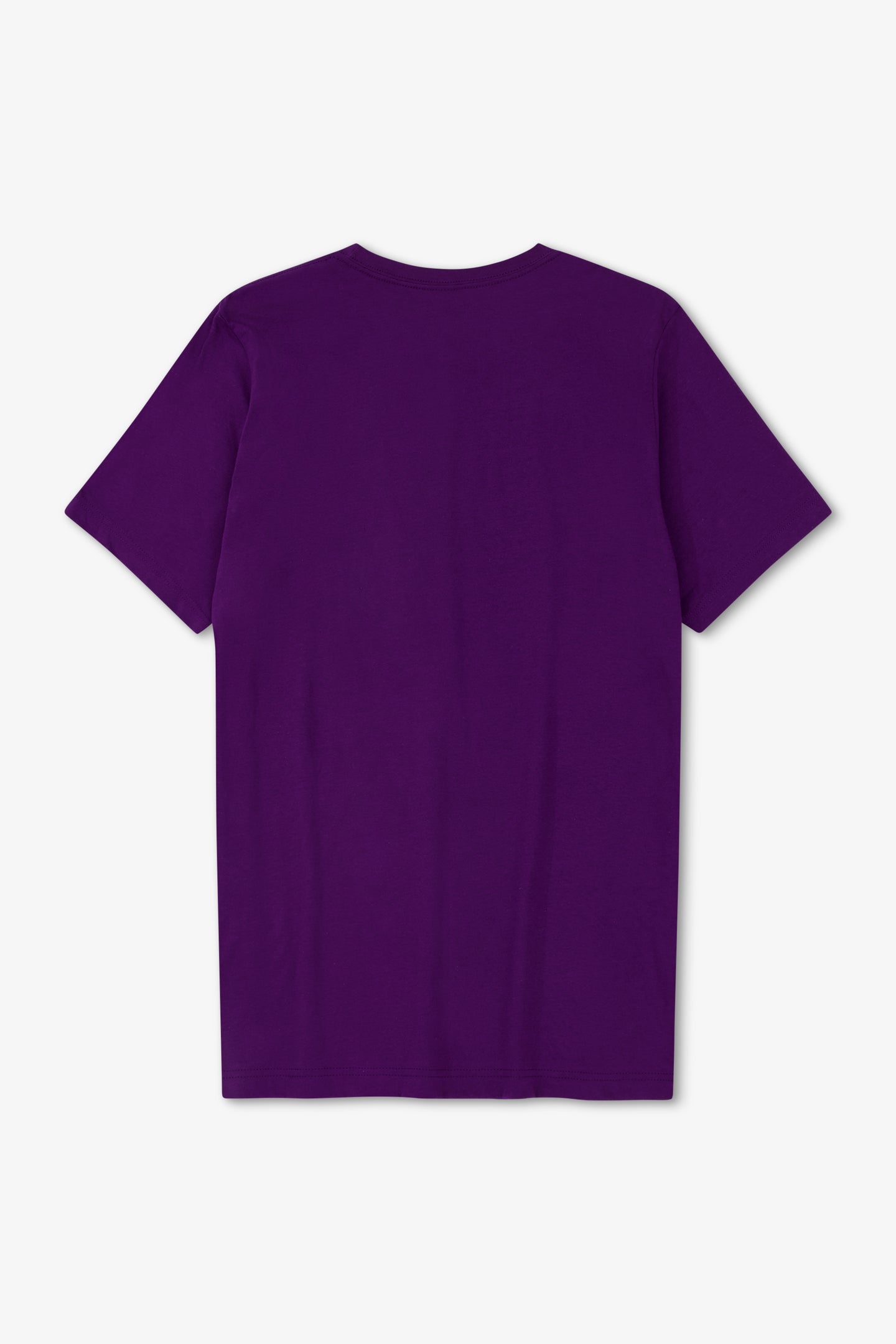 Purple t-shirt on a white background