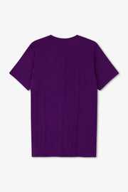 Purple t-shirt on a white background