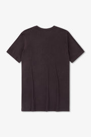 Dark brown t-shirt on a white background
