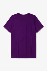 Purple t-shirt on a white background