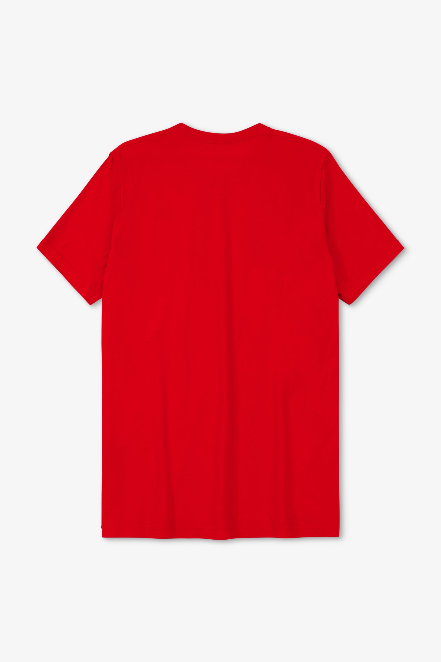Red t-shirt on a white background
