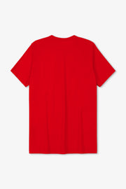 Red t-shirt on a white background