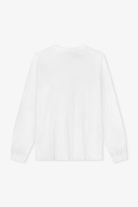 White long-sleeve shirt on a white background