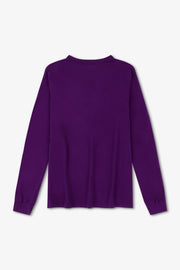 Purple long-sleeve shirt on a white background